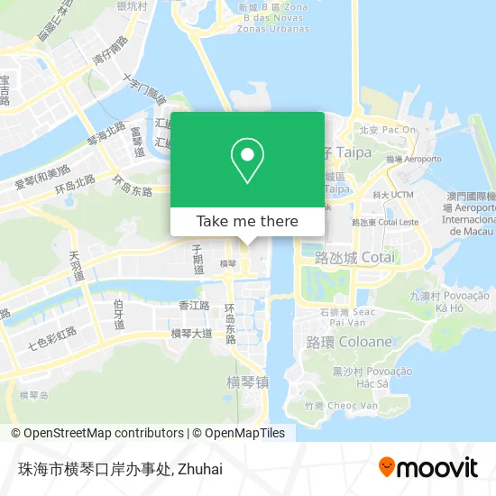 珠海市横琴口岸办事处 map