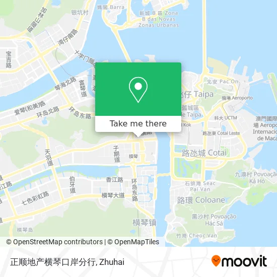 正顺地产横琴口岸分行 map