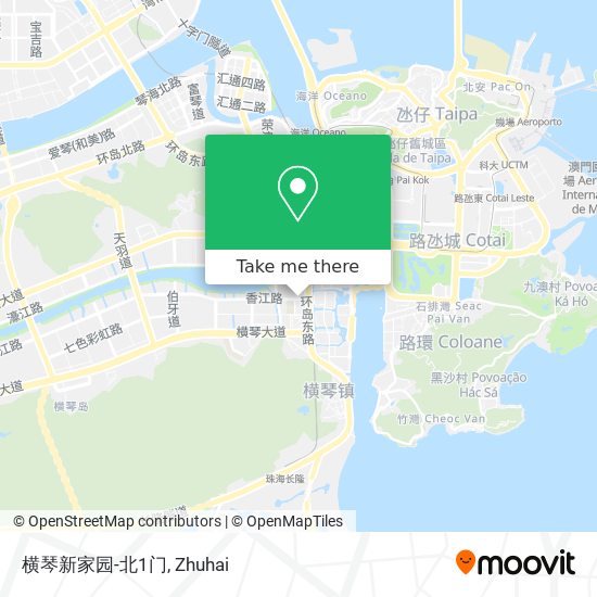 横琴新家园-北1门 map