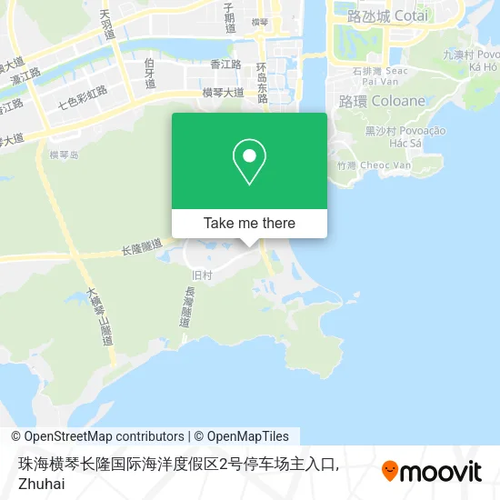 珠海横琴长隆国际海洋度假区2号停车场主入口 map