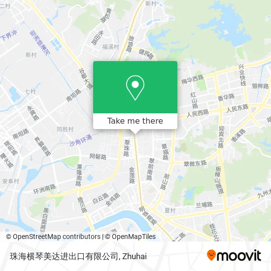 珠海横琴美达进出口有限公司 map