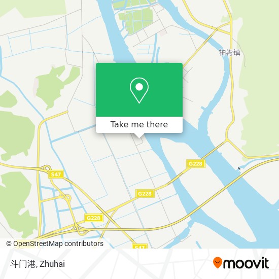 斗门港 map