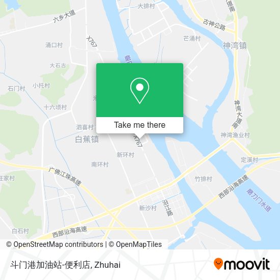 斗门港加油站-便利店 map
