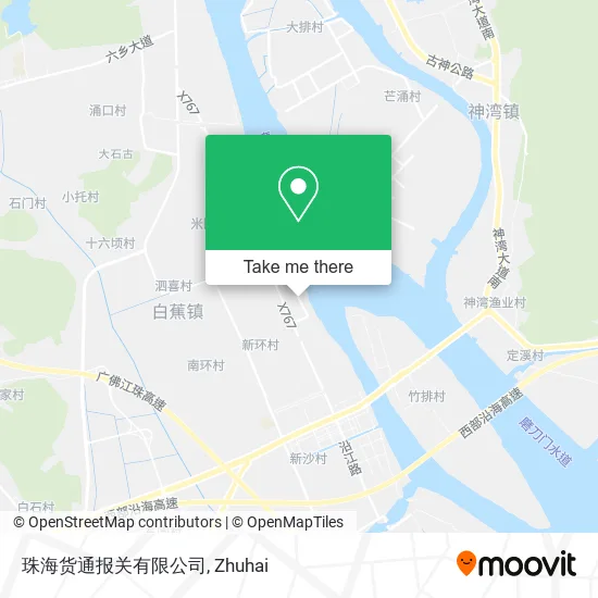 珠海货通报关有限公司 map