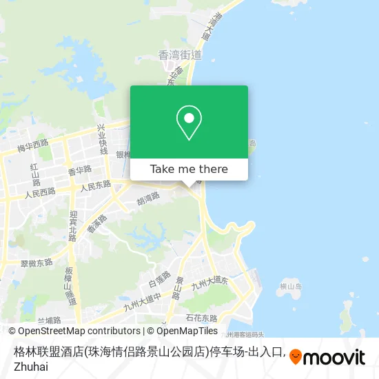 格林联盟酒店(珠海情侣路景山公园店)停车场-出入口 map