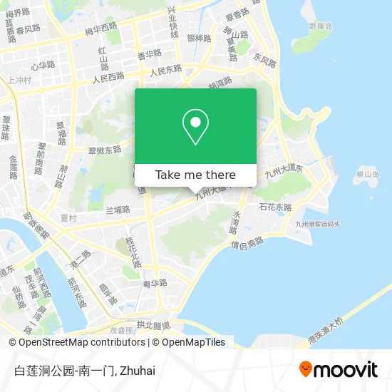 白莲洞公园-南一门 map