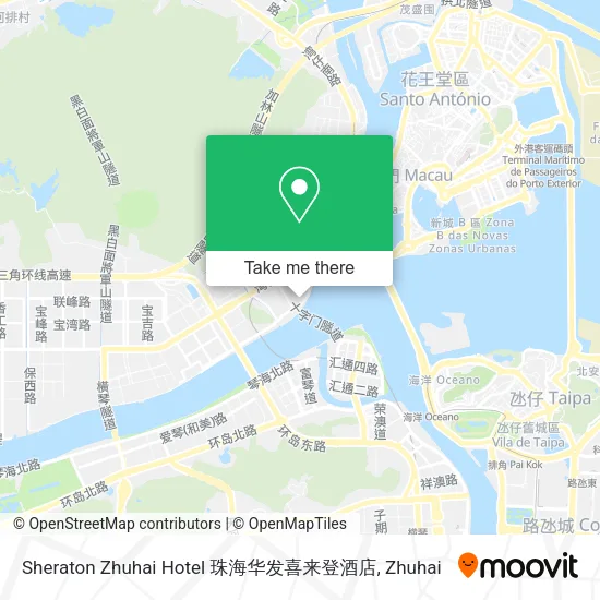 Sheraton Zhuhai Hotel 珠海华发喜来登酒店 map
