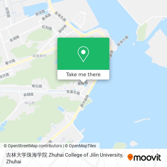 吉林大学珠海学院 Zhuhai College of Jilin University map