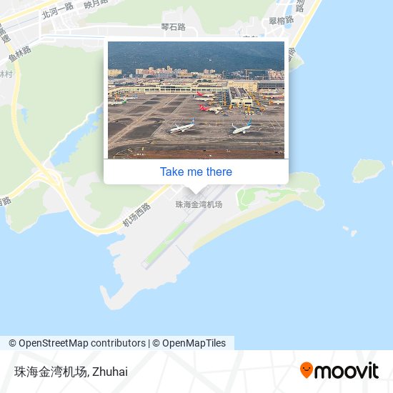 珠海金湾机场 map