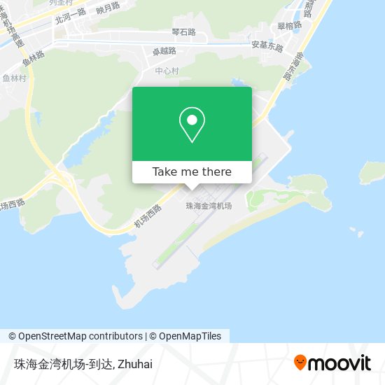 珠海金湾机场-到达 map