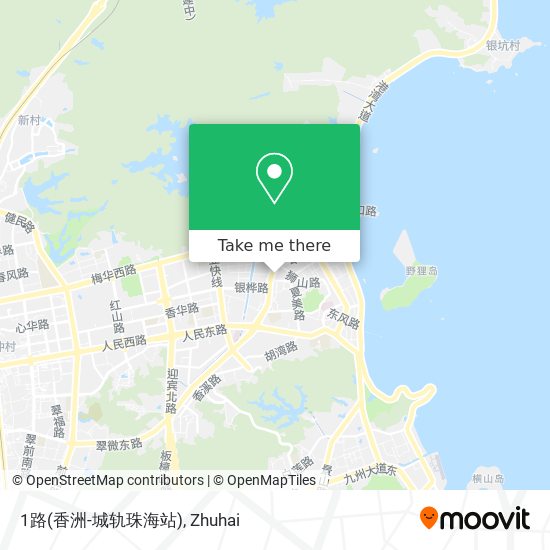 1路(香洲-城轨珠海站) map