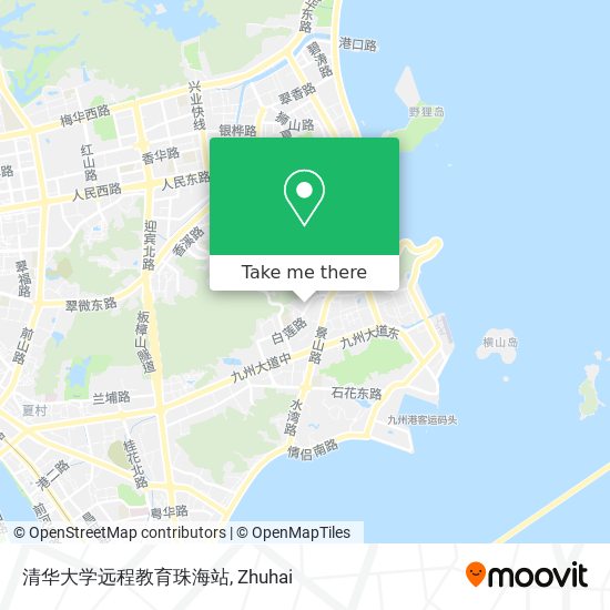 清华大学远程教育珠海站 map