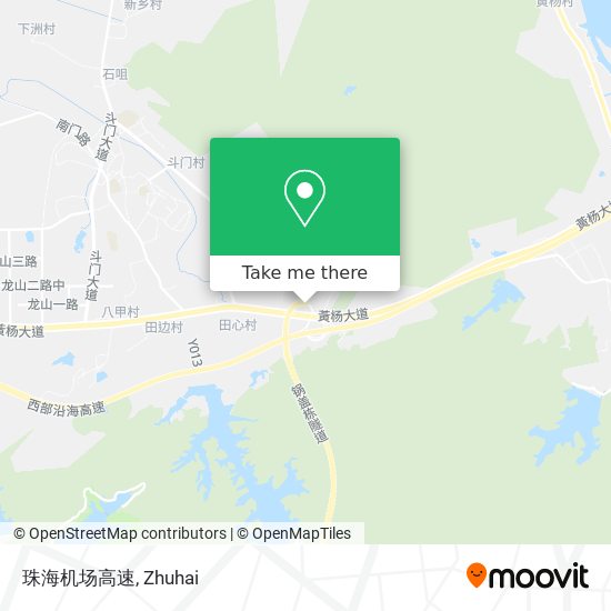 珠海机场高速 map
