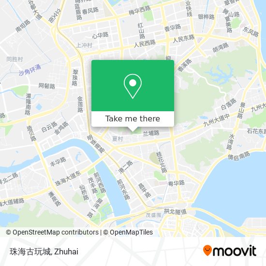 珠海古玩城 map