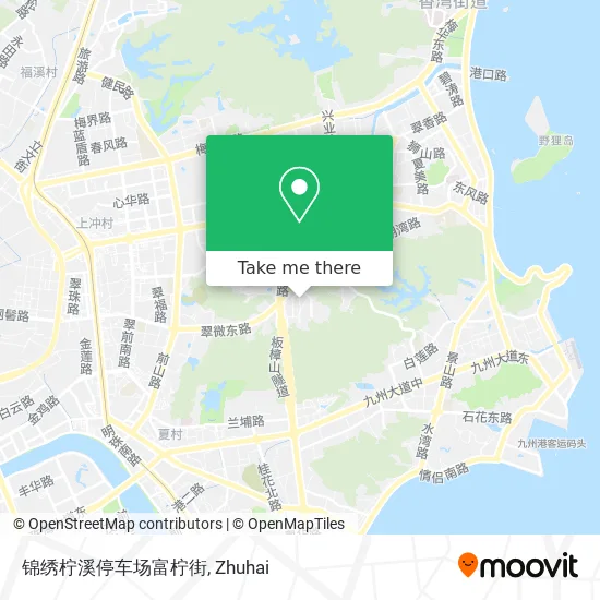 锦绣柠溪停车场富柠街 map