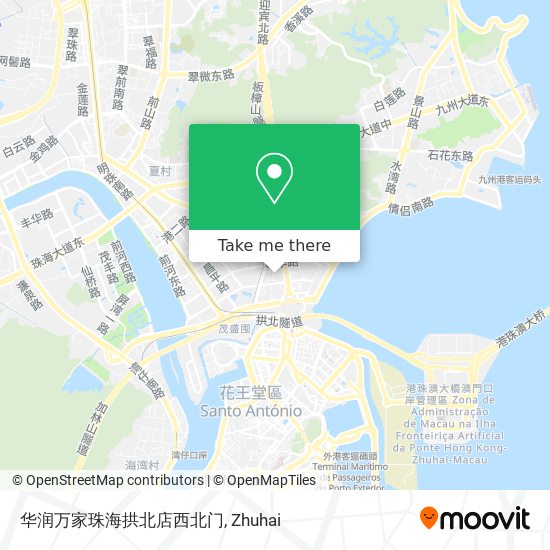华润万家珠海拱北店西北门 map