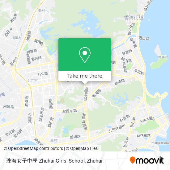 珠海女子中學 Zhuhai Girls' School map