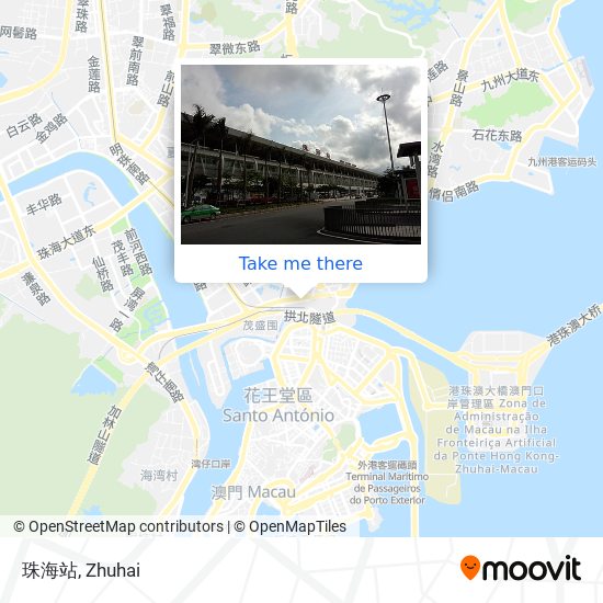 珠海站 map