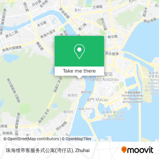 珠海维帝客服务式公寓(湾仔店) map