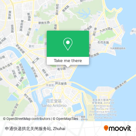 申通快递拱北关闸服务站 map