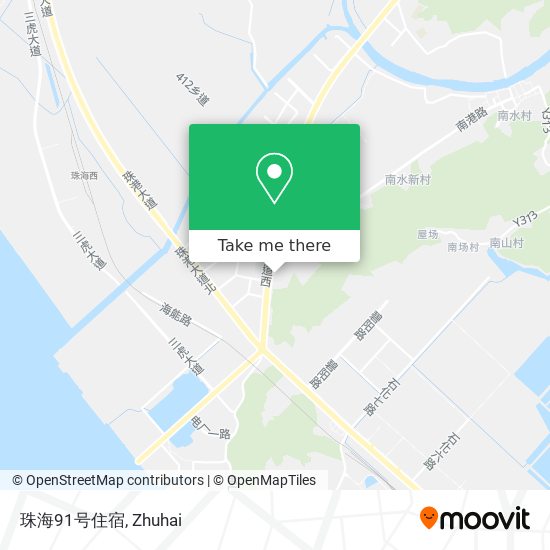 珠海91号住宿 map