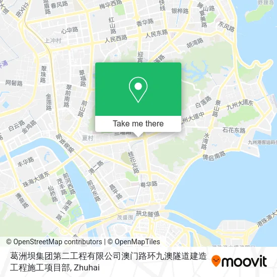 葛洲坝集团第二工程有限公司澳门路环九澳隧道建造工程施工项目部 map