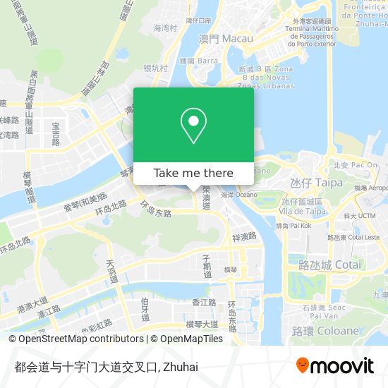 都会道与十字门大道交叉口 map