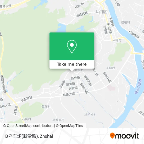 B停车场(新堂路) map