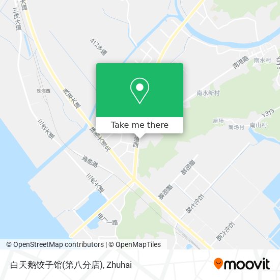 白天鹅饺子馆(第八分店) map