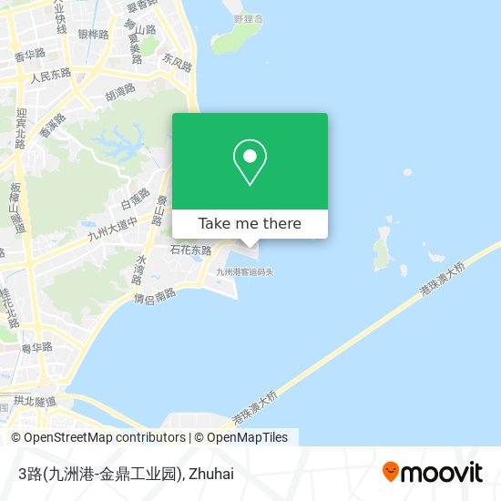 3路(九洲港-金鼎工业园) map