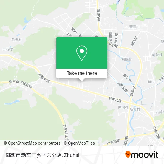 韩骐电动车三乡平东分店 map