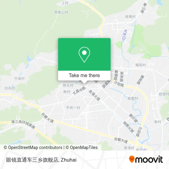 眼镜直通车三乡旗舰店 map