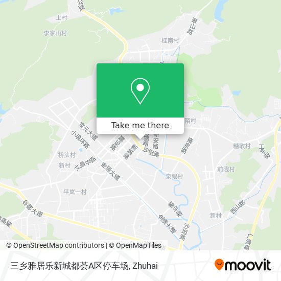 三乡雅居乐新城都荟A区停车场 map