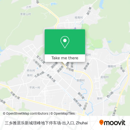 三乡雅居乐新城璟峰地下停车场-出入口 map