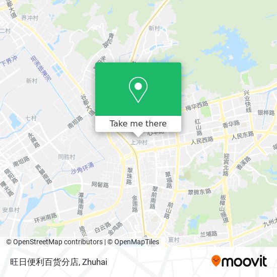 旺日便利百货分店 map