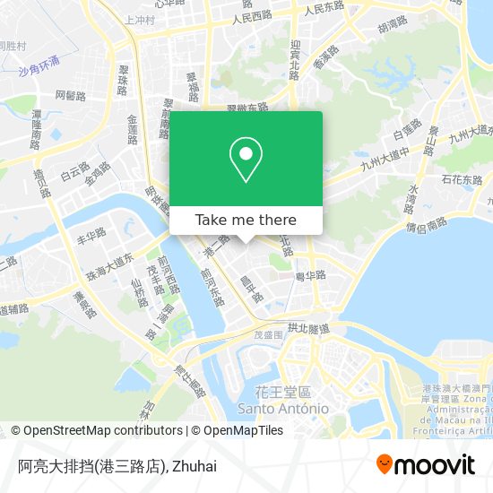 阿亮大排挡(港三路店) map