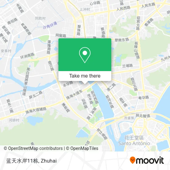蓝天水岸11栋 map