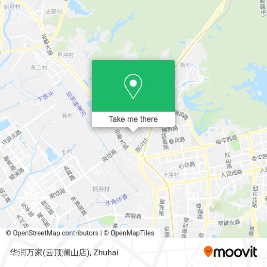 华润万家(云顶澜山店) map