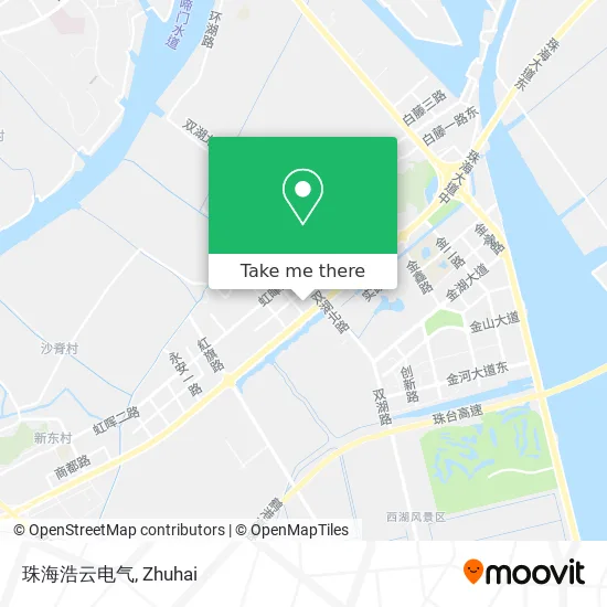 珠海浩云电气 map