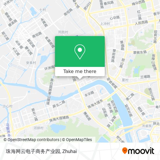 珠海网云电子商务产业园 map