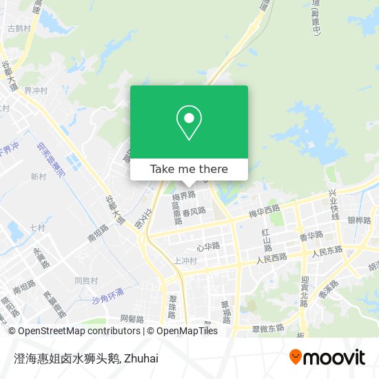 澄海惠姐卤水狮头鹅 map
