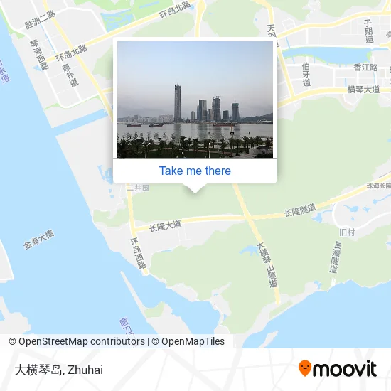 大横琴岛 map