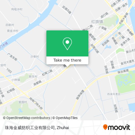 珠海金威纺织工业有限公司 map