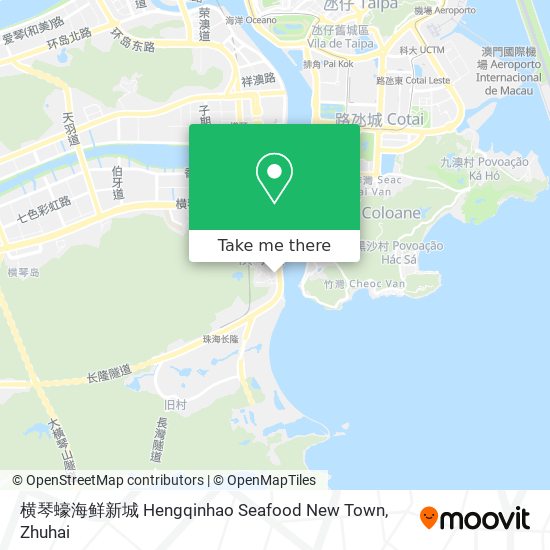 横琴蠔海鲜新城 Hengqinhao Seafood New Town map