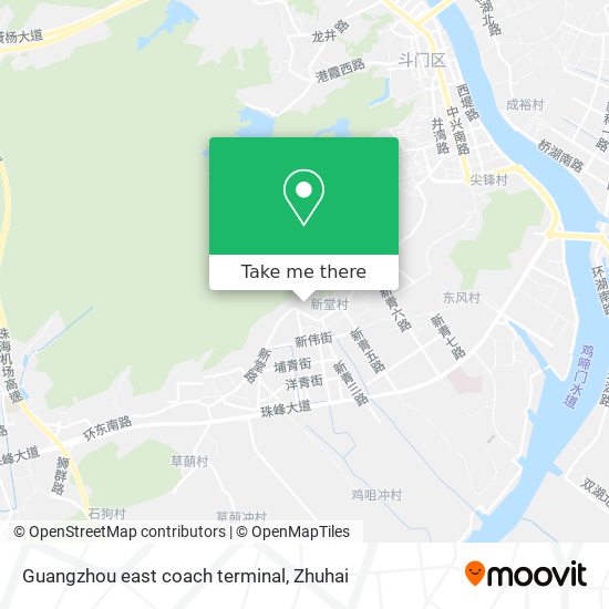Guangzhou east coach terminal map