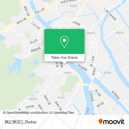 興記粥店 map