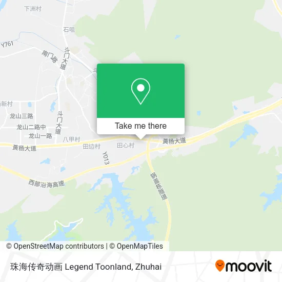 珠海传奇动画 Legend Toonland map