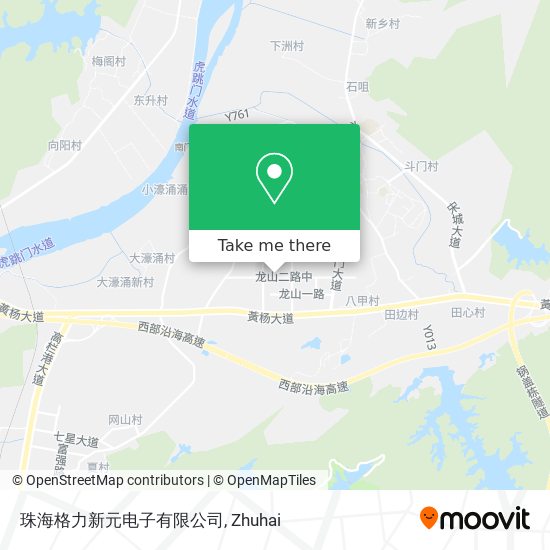 珠海格力新元电子有限公司 map