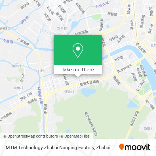 MTM Technology Zhuhai Nanping Factory map