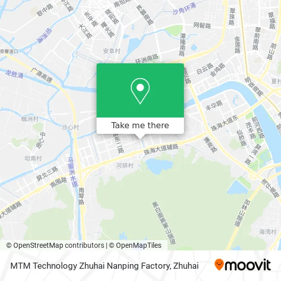 MTM Technology Zhuhai Nanping Factory map